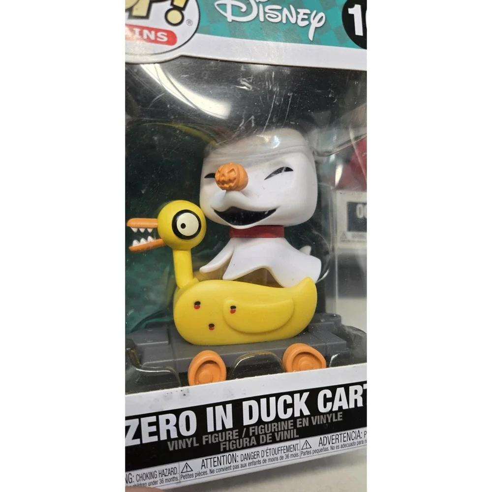 Funko Pop! Trains Disney Zero In Duck Cart #10 + Oogie Boogie In Dice Cart #09